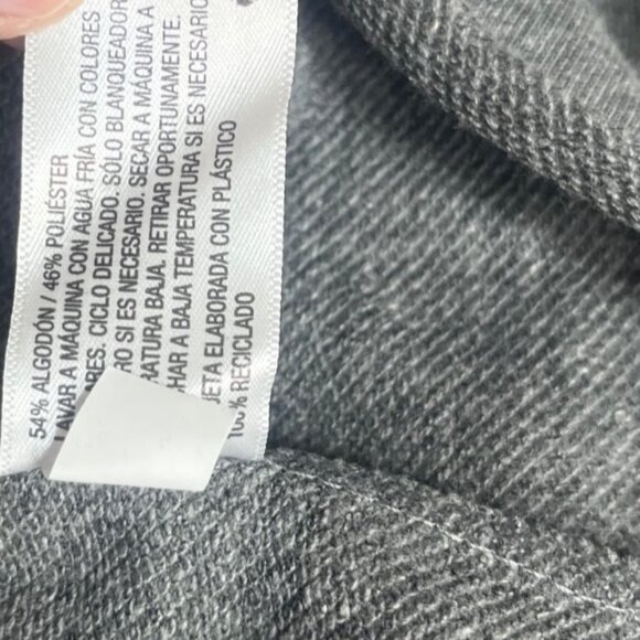 Wild Fable Cropped Collared Long Sleeve Polo Shirt Womens Small Heather Gray New - Picture 9 of 10